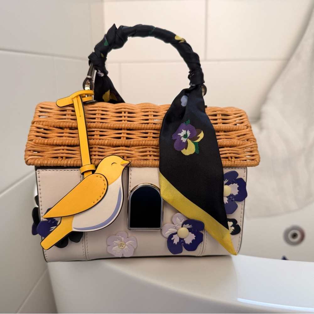 Kate spade Wicker bird house